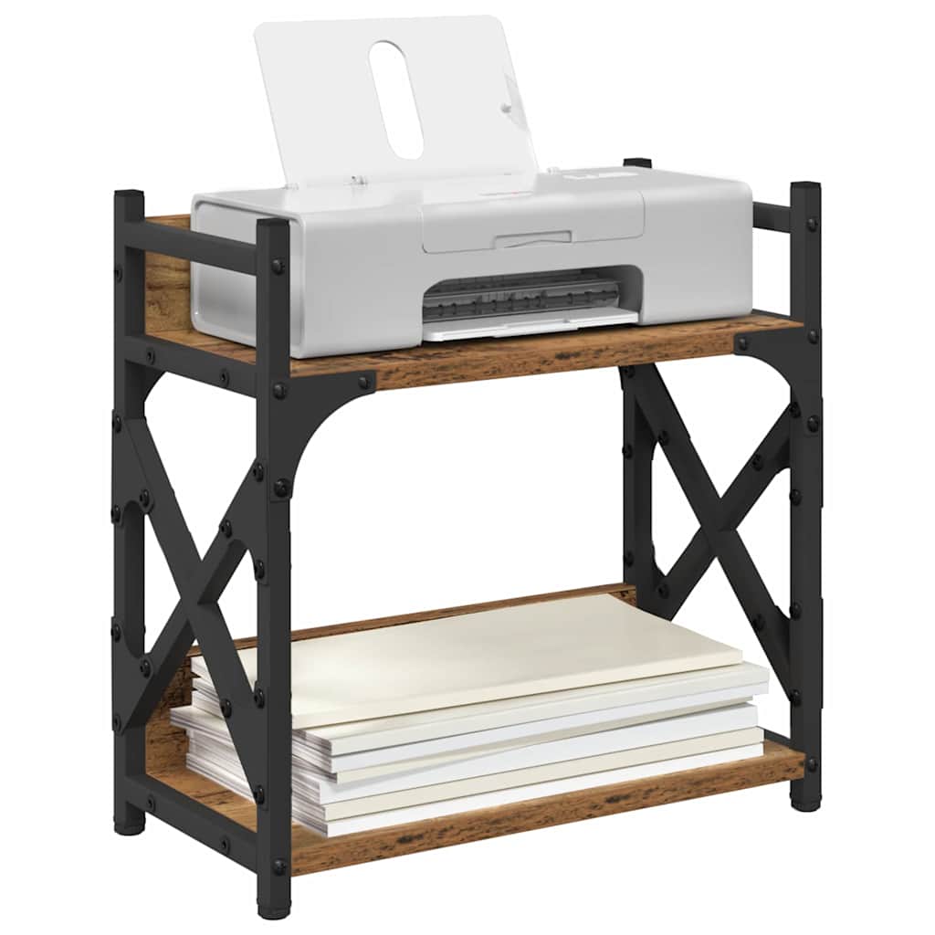 Printerstand Oud Hout 40 x 20 x 40 cm Bewerkt hout is nu te koop bij PeponiXL, paradijselijk wonen!