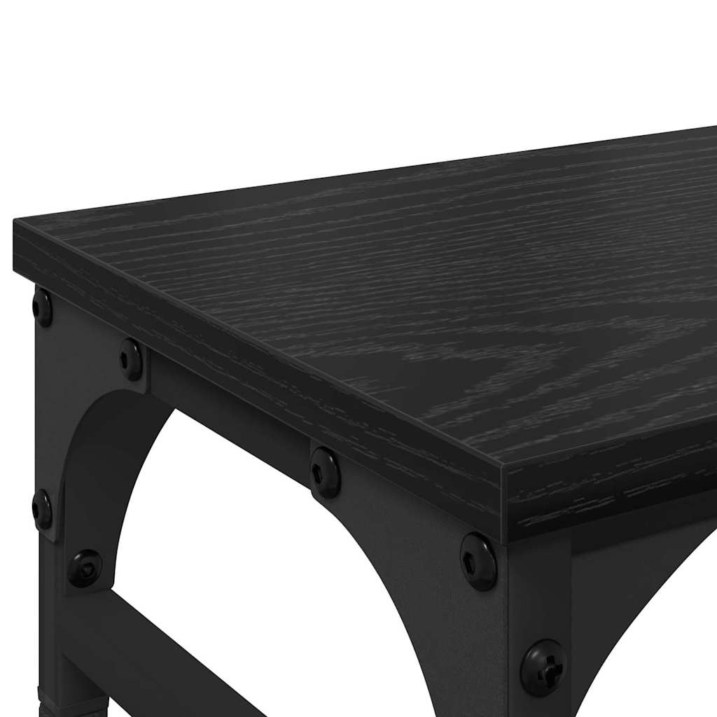 Monitor Stand Zwart Eiken 55 x 23 x 14 cm Bewerkt hout is nu te koop bij PeponiXL, paradijselijk wonen!