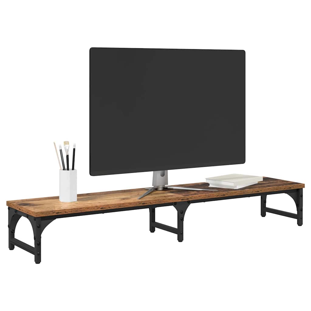 Monitor Stand Oud Hout 105 x 23 x 15,5 cm Bewerkt hout is nu te koop bij PeponiXL, paradijselijk wonen!