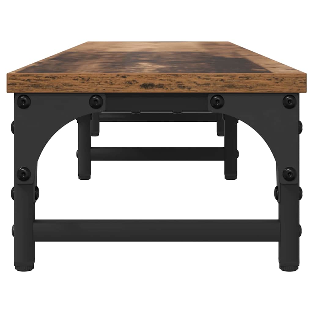 Monitor Stand Oud Hout 105 x 23 x 15,5 cm Bewerkt hout is nu te koop bij PeponiXL, paradijselijk wonen!