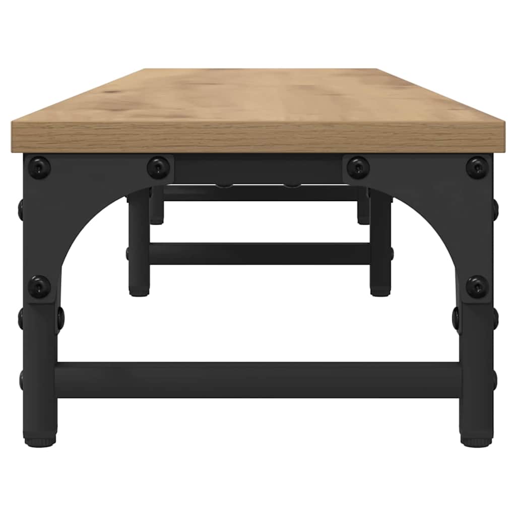 Monitor Stand Artisan Eiken 105 x 23 x 15,5 cm Bewerkt hout is nu te koop bij PeponiXL, paradijselijk wonen!