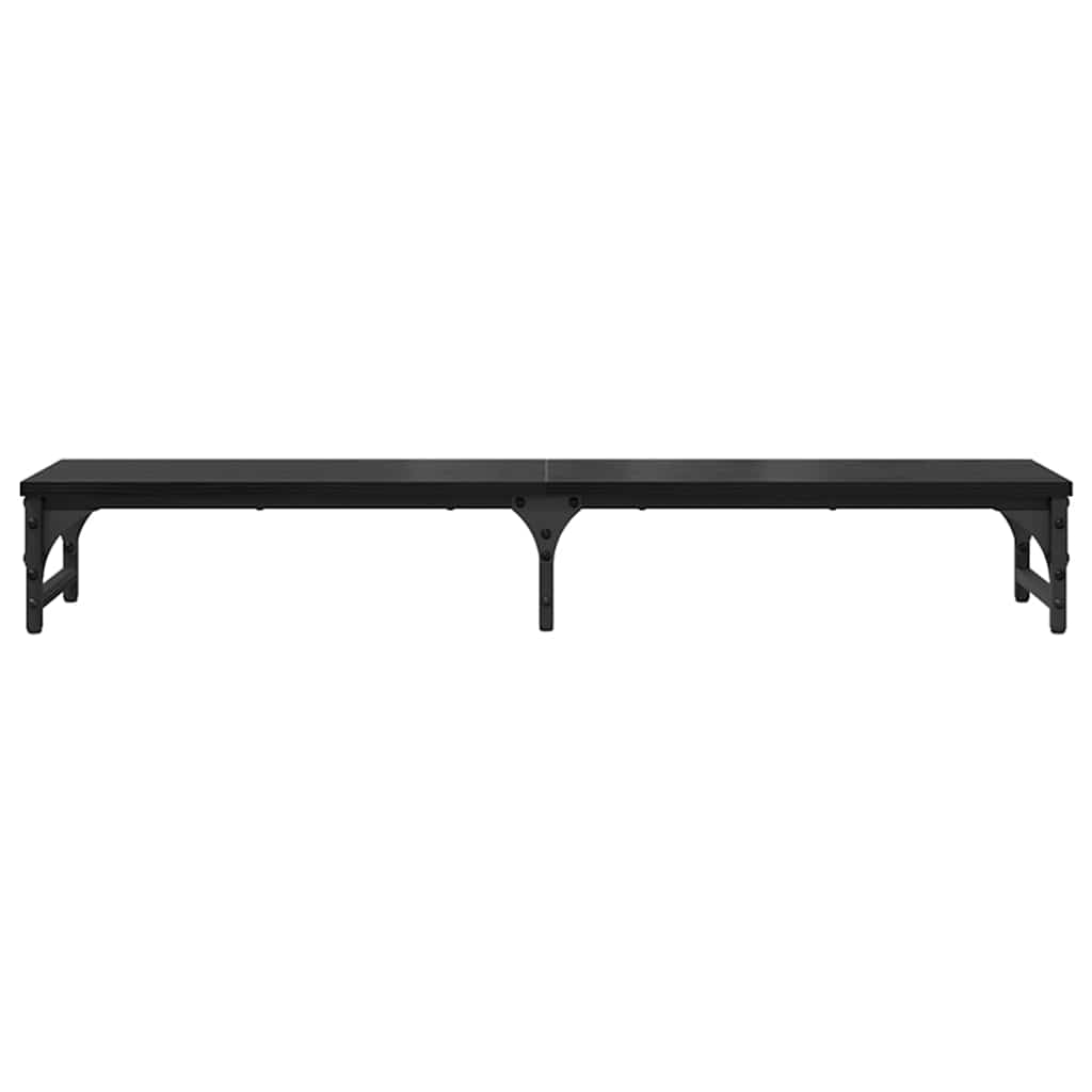 Monitor Stand Zwart Eiken 105 x 23 x 15,5 cm Bewerkt hout is nu te koop bij PeponiXL, paradijselijk wonen!