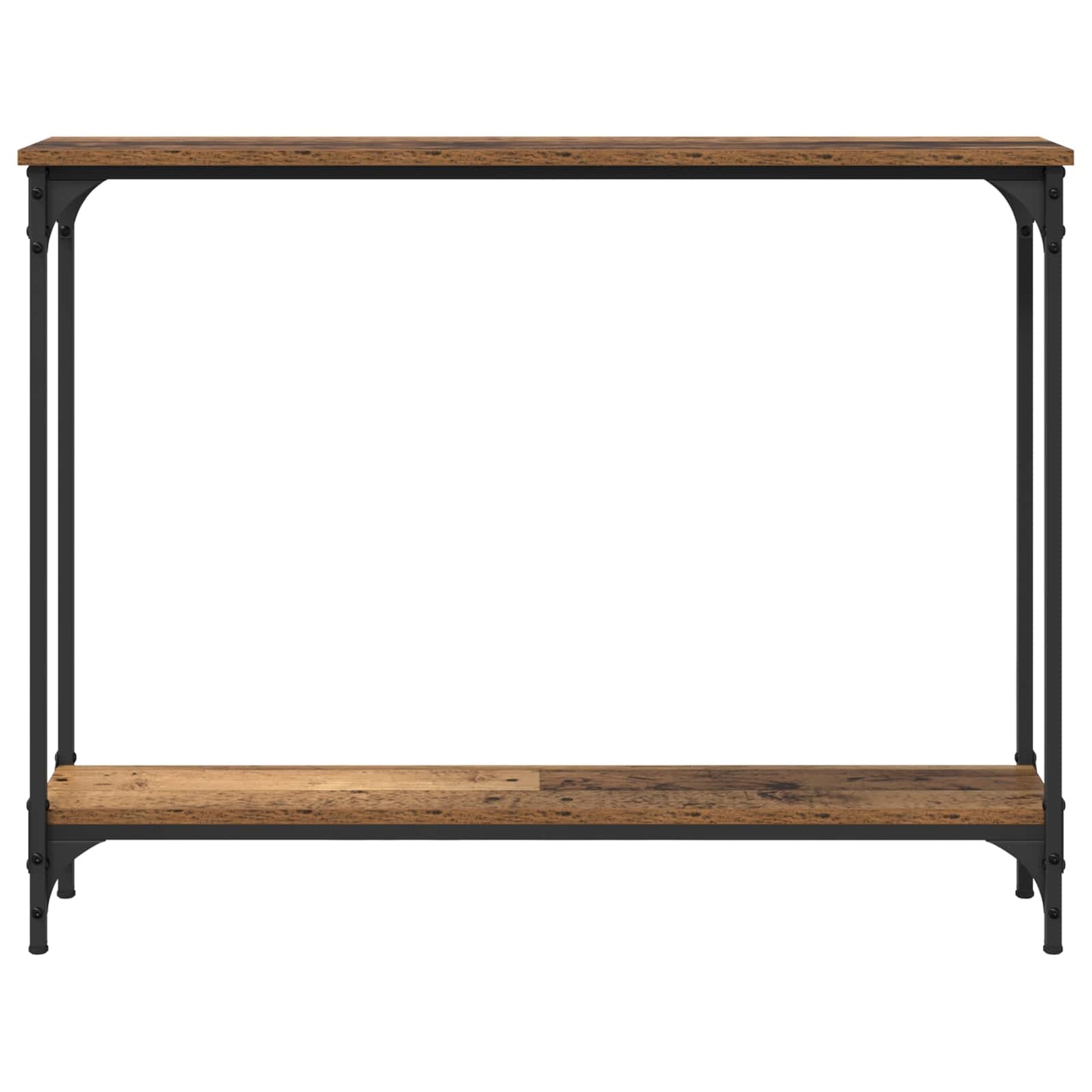 Wandtafel met plank Oud Hout 100 x 22,5 x 75 cm Bewerkt hout is nu te koop bij PeponiXL, paradijselijk wonen!