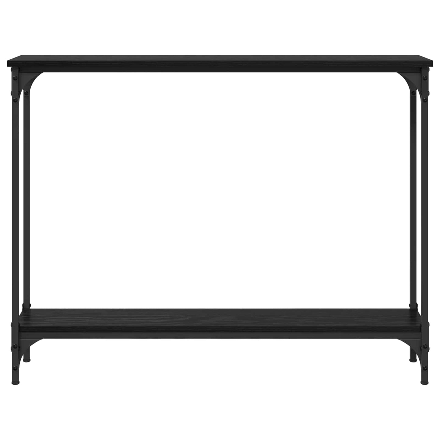 Wandtafel met plank Zwart Eiken 100 x 22,5 x 75 cm Bewerkt hout is nu te koop bij PeponiXL, paradijselijk wonen!