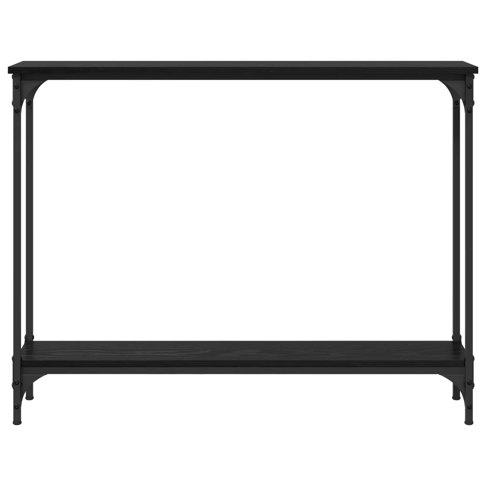 Wandtafel met plank Zwart Eiken 100 x 22,5 x 75 cm Bewerkt hout is nu te koop bij PeponiXL, paradijselijk wonen!