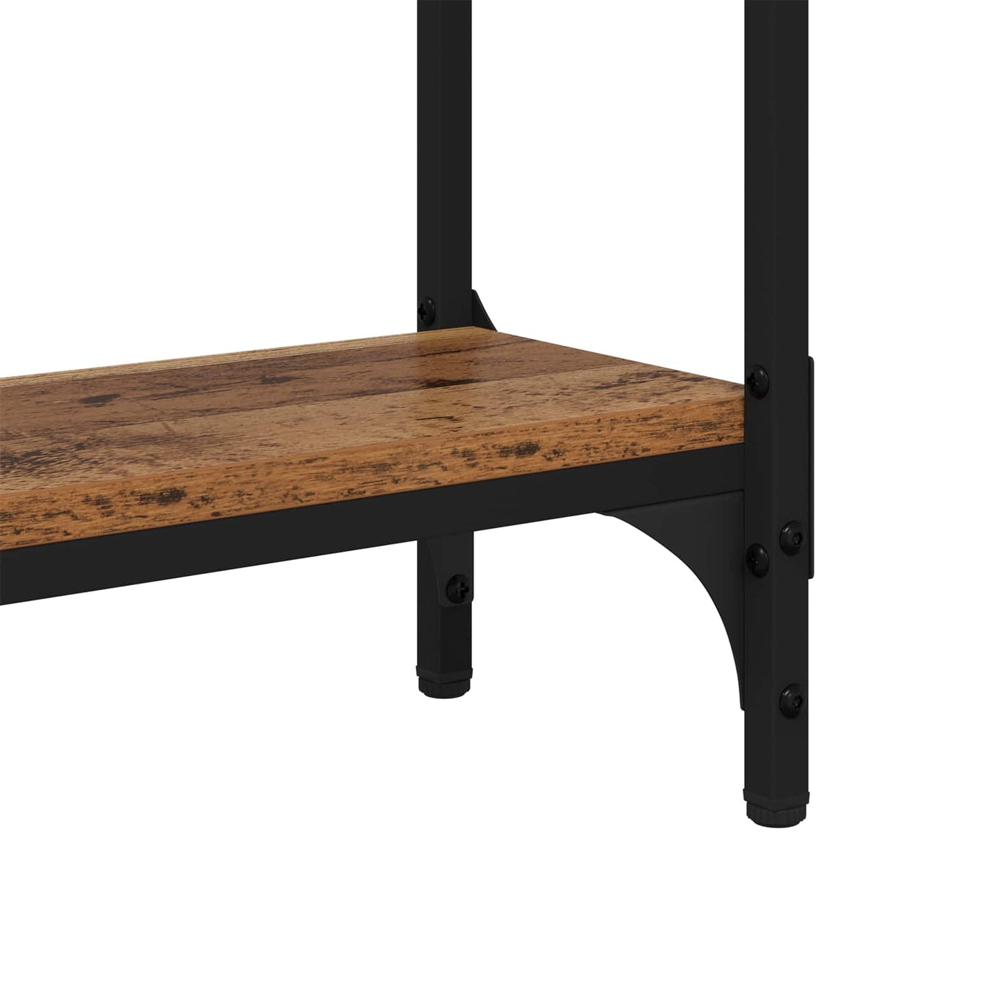 Wandtafel met plank Oud Hout 75 x 22,5 x 75 cm Bewerkt hout is nu te koop bij PeponiXL, paradijselijk wonen!