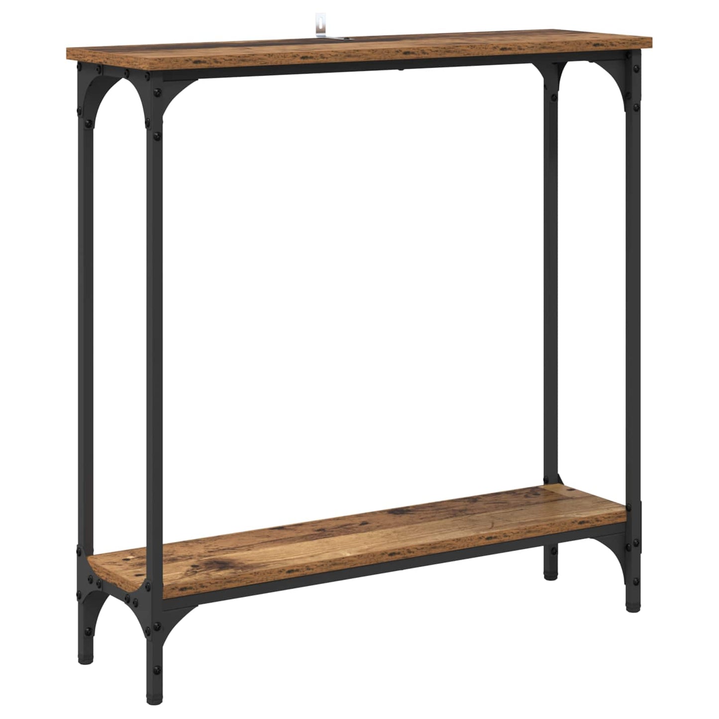 Wandtafel met plank Oud Hout 75 x 22,5 x 75 cm Bewerkt hout is nu te koop bij PeponiXL, paradijselijk wonen!