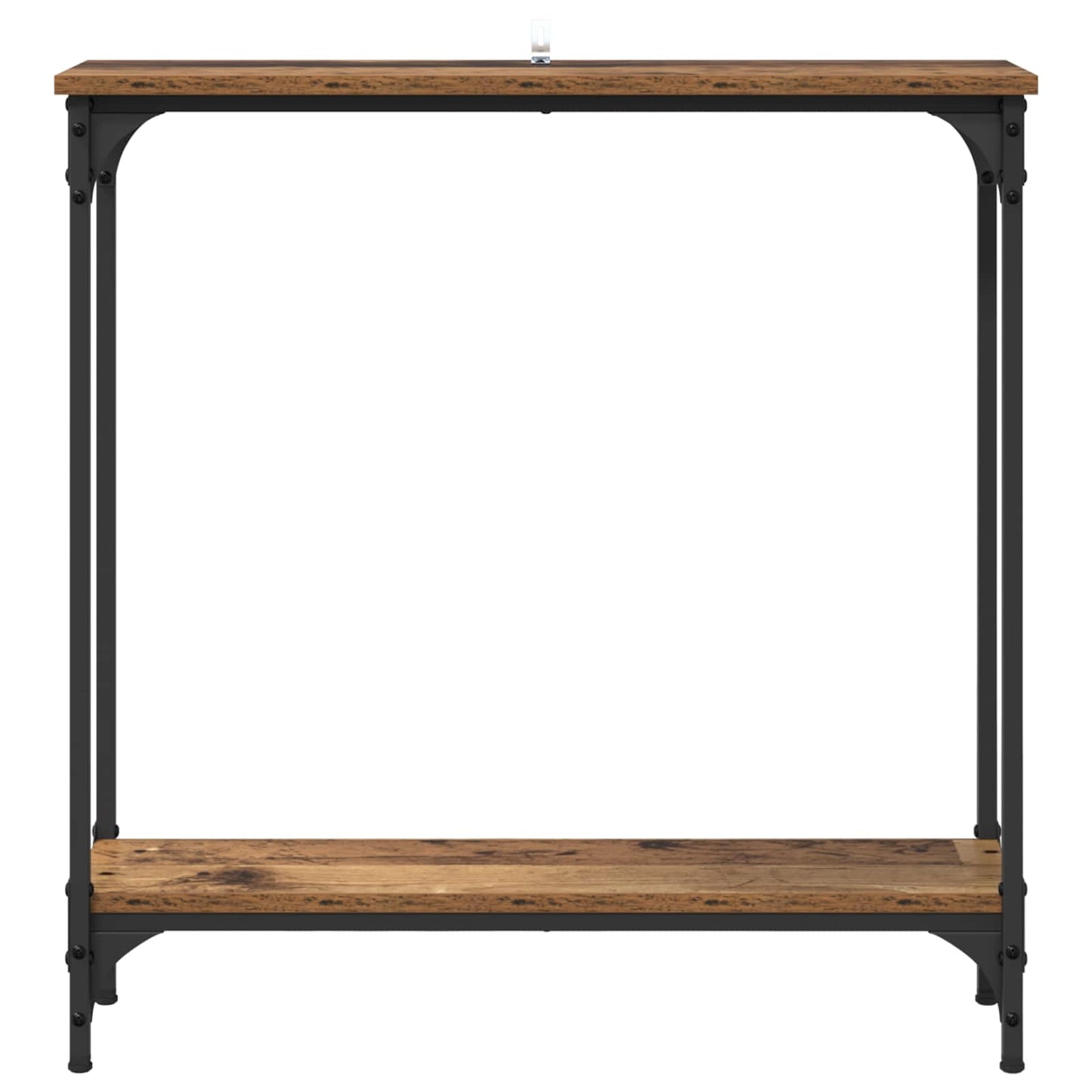 Wandtafel met plank Oud Hout 75 x 22,5 x 75 cm Bewerkt hout is nu te koop bij PeponiXL, paradijselijk wonen!