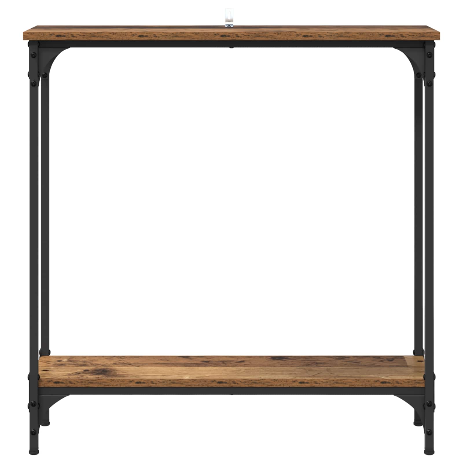 Wandtafel met plank Oud Hout 75 x 22,5 x 75 cm Bewerkt hout is nu te koop bij PeponiXL, paradijselijk wonen!