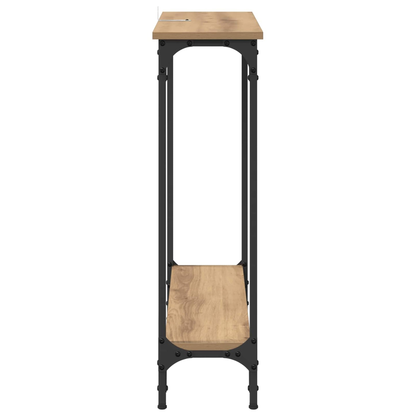 Wandtafel Artisan Eiken 75 x 22,5 x 75 cm Bewerkt hout is nu te koop bij PeponiXL, paradijselijk wonen!