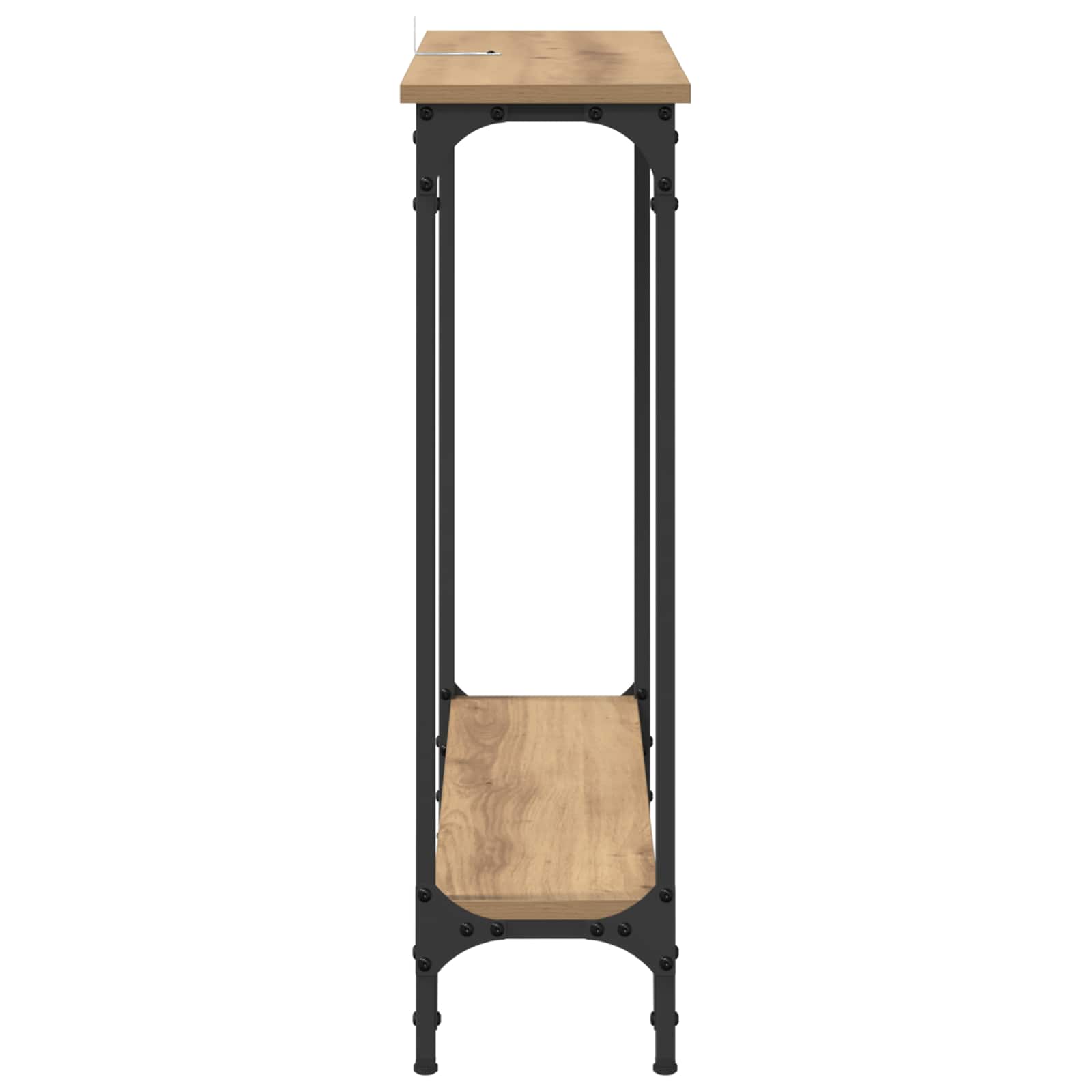 Wandtafel Artisan Eiken 75 x 22,5 x 75 cm Bewerkt hout is nu te koop bij PeponiXL, paradijselijk wonen!