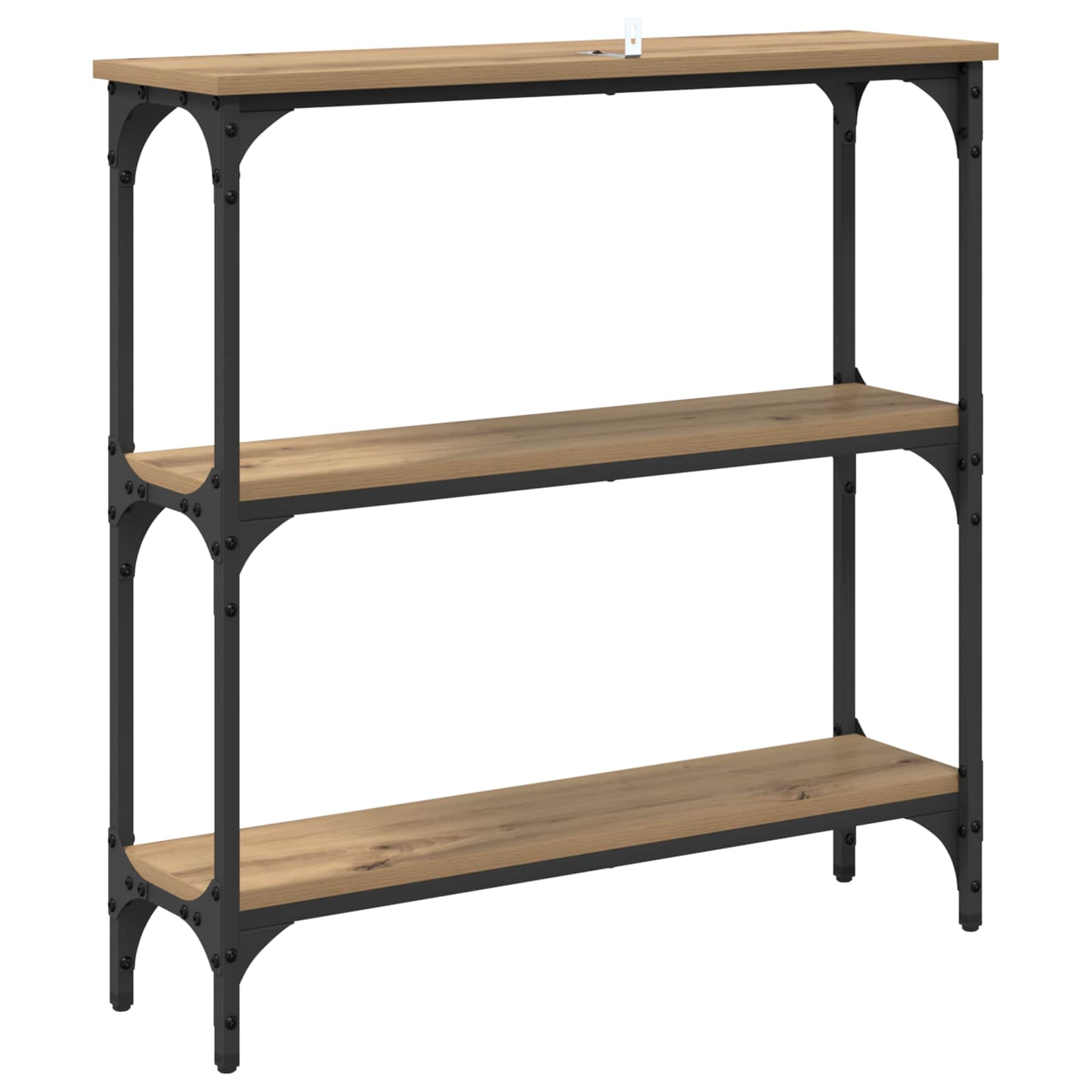 Wandtafel Artisan Eiken 75 x 22,5 x 75 cm Bewerkt hout is nu te koop bij PeponiXL, paradijselijk wonen!