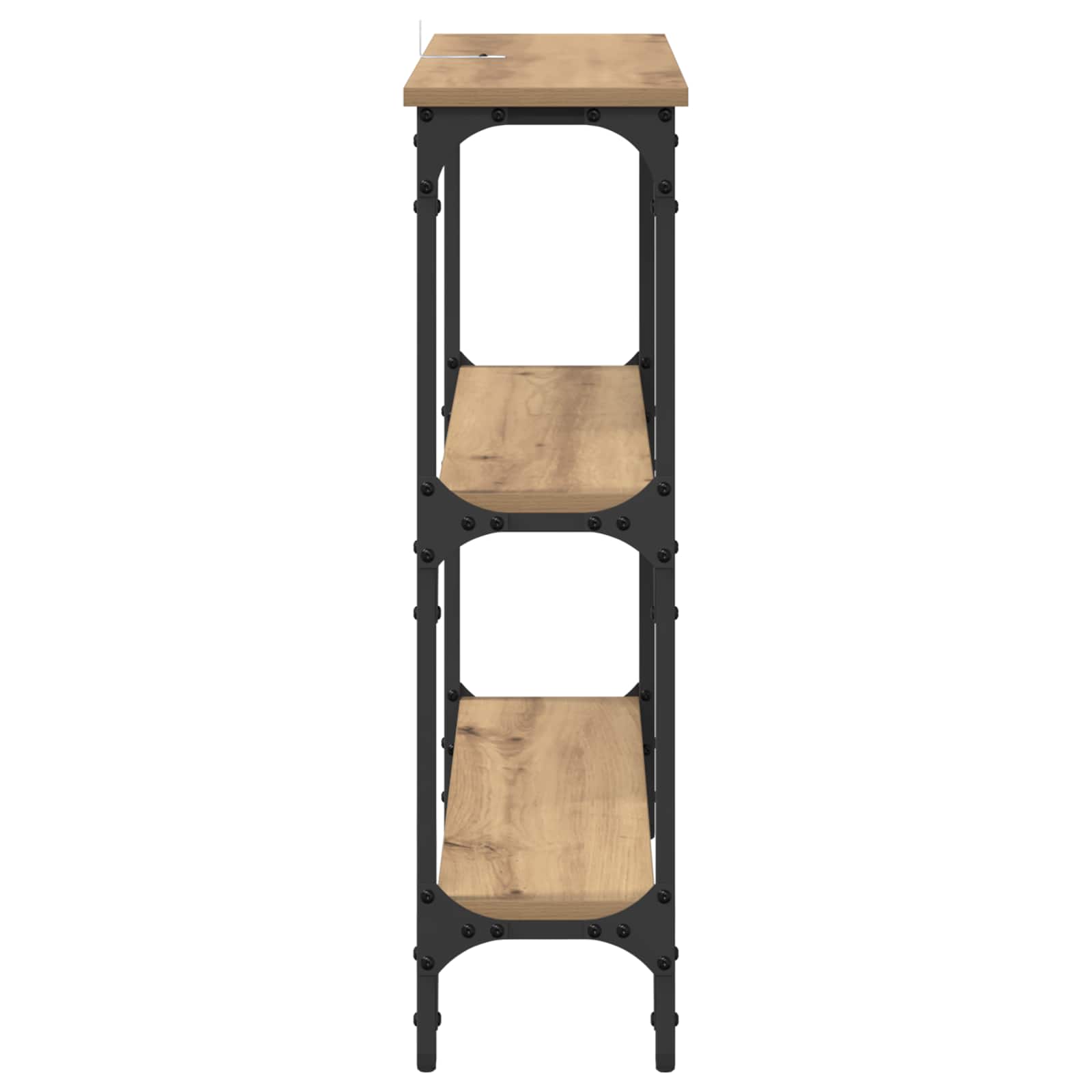 Wandtafel Artisan Eiken 75 x 22,5 x 75 cm Bewerkt hout is nu te koop bij PeponiXL, paradijselijk wonen!