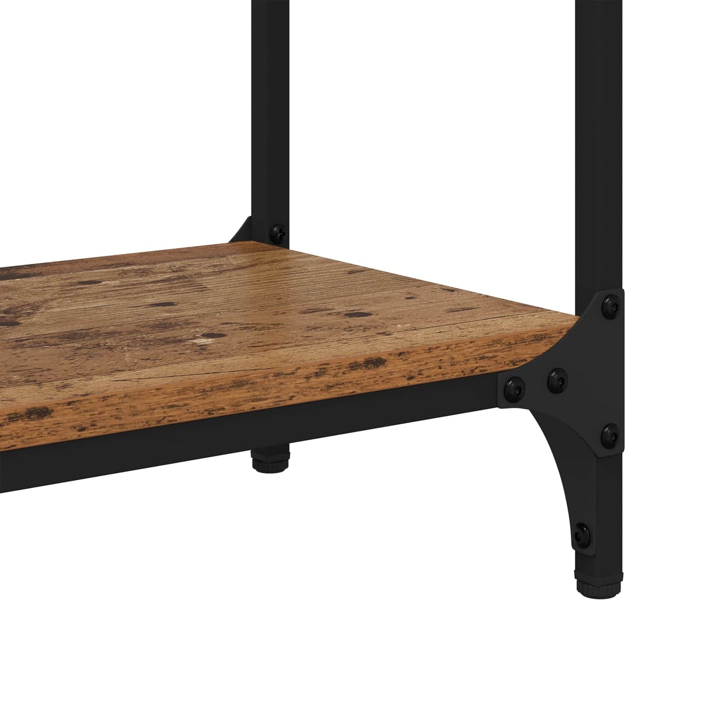 Wandtafel met plank Oud Hout 100 x 29 x 75 cm Bewerkt hout is nu te koop bij PeponiXL, paradijselijk wonen!