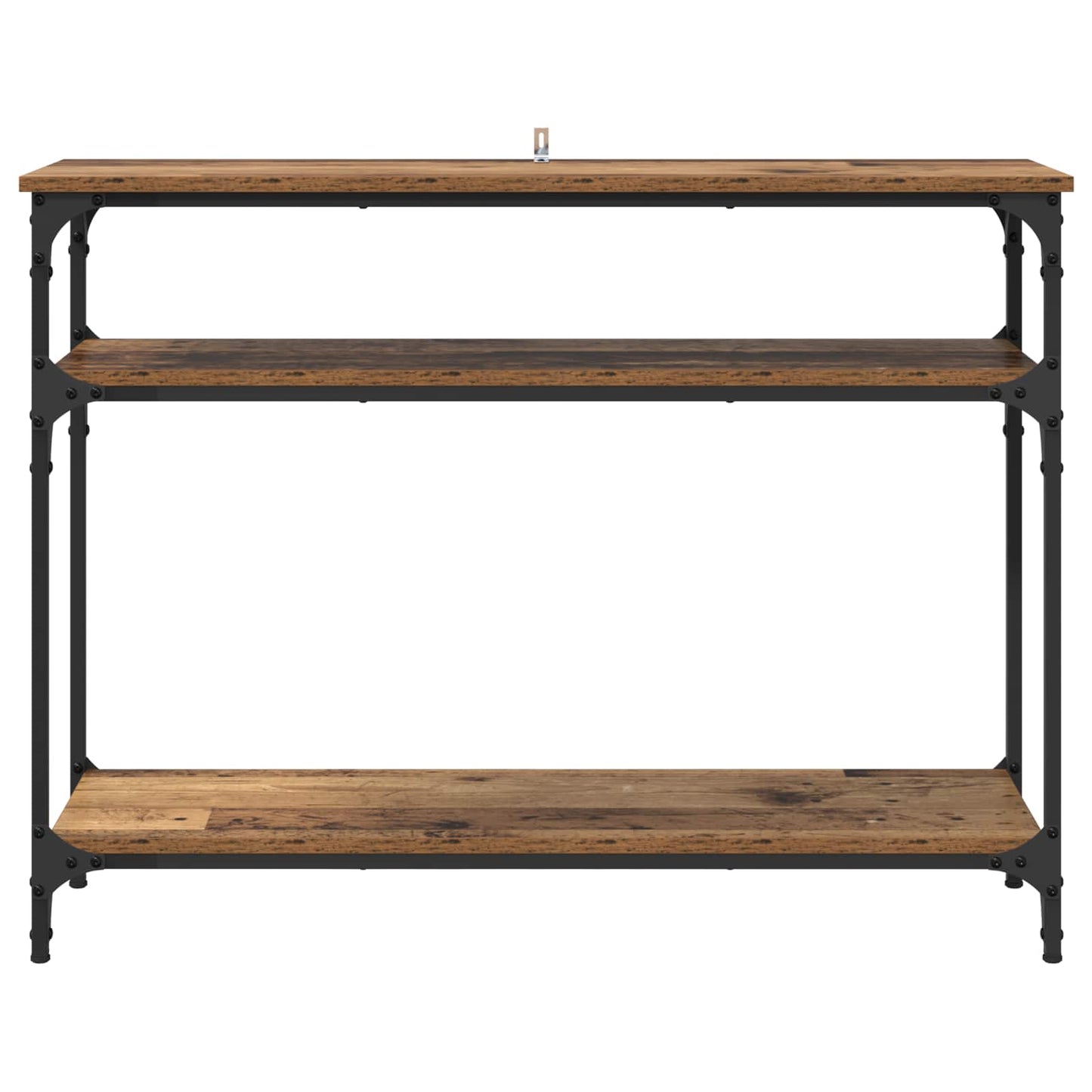 Wandtafel met plank Oud Hout 100 x 29 x 75 cm Bewerkt hout is nu te koop bij PeponiXL, paradijselijk wonen!