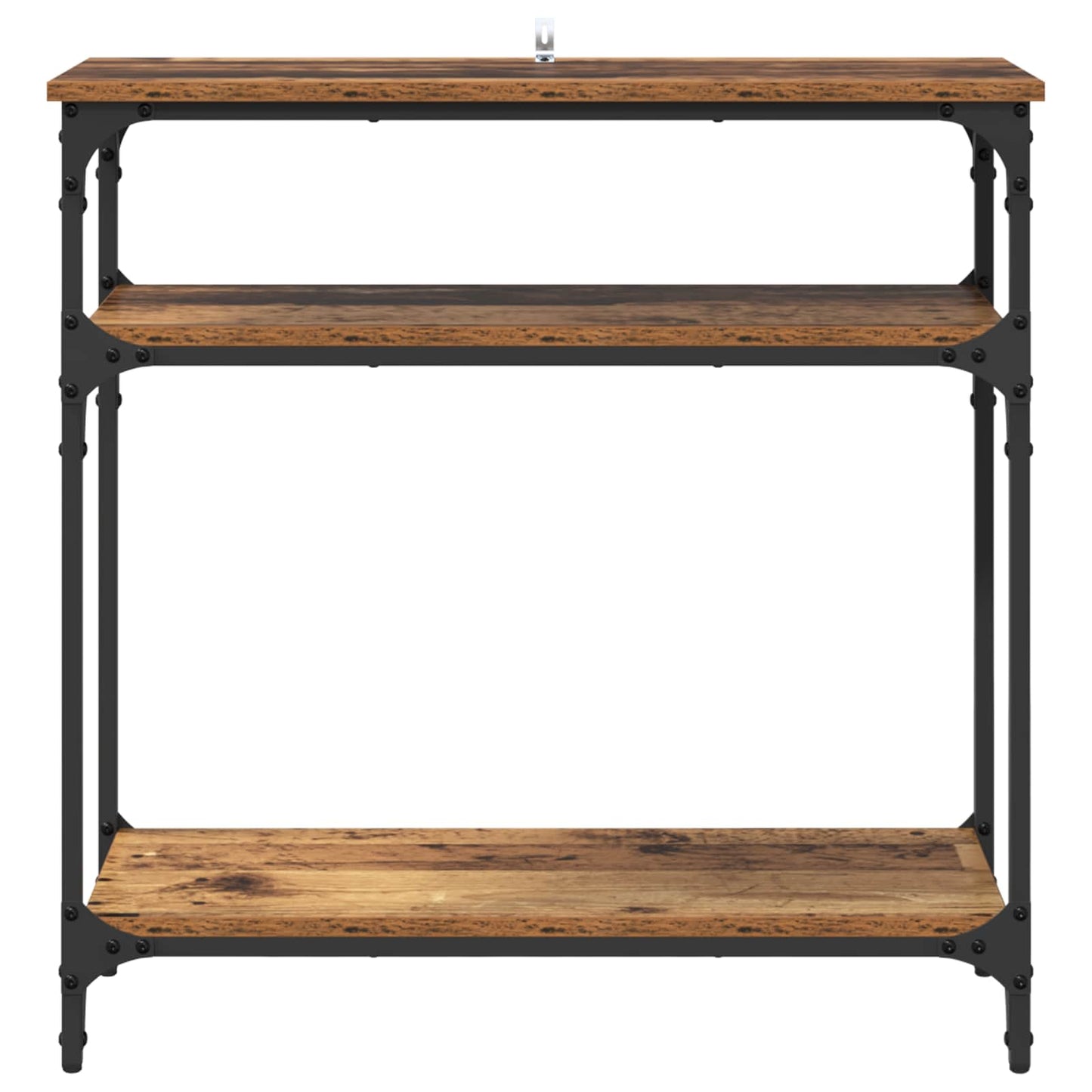 Wandtafel met plank Oud Hout 75 x 29 x 75 cm Bewerkt hout is nu te koop bij PeponiXL, paradijselijk wonen!