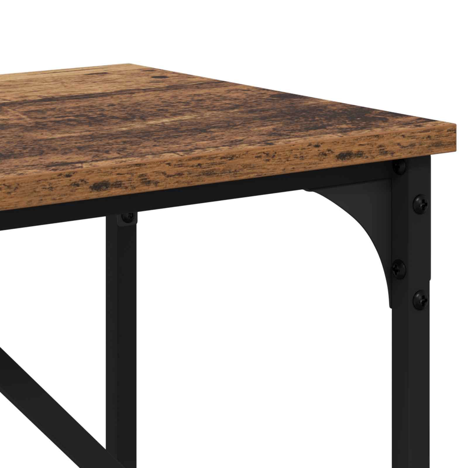 Wandtafel Oudhout 100 x 32 x 75 cm Bewerkt hout is nu te koop bij PeponiXL, paradijselijk wonen!