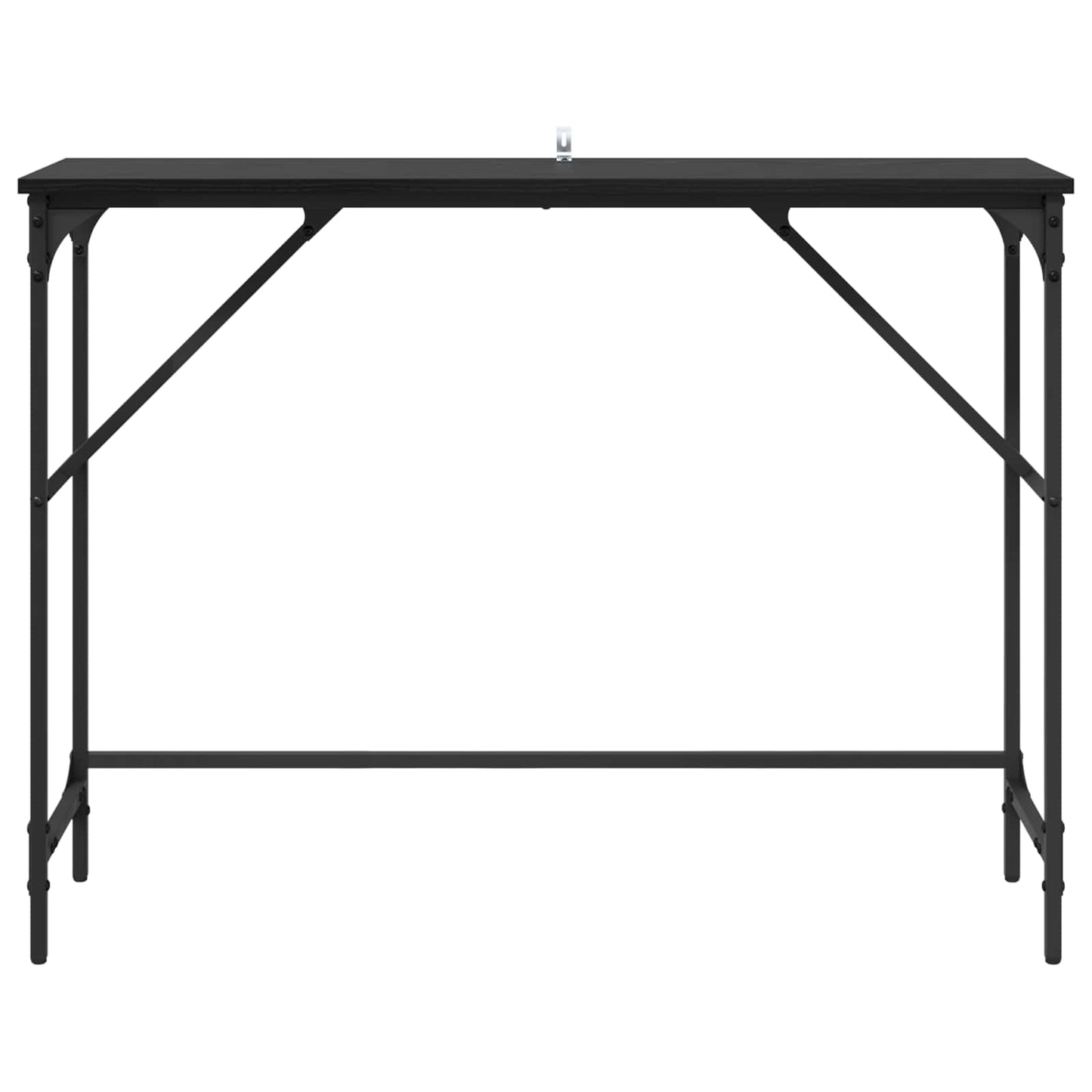 Wandtafel Zwart Eiken 100 x 32 x 75 cm Bewerkt hout is nu te koop bij PeponiXL, paradijselijk wonen!