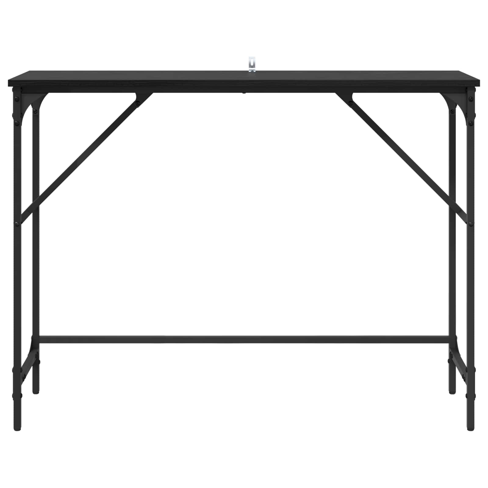 Wandtafel Zwart Eiken 100 x 32 x 75 cm Bewerkt hout is nu te koop bij PeponiXL, paradijselijk wonen!