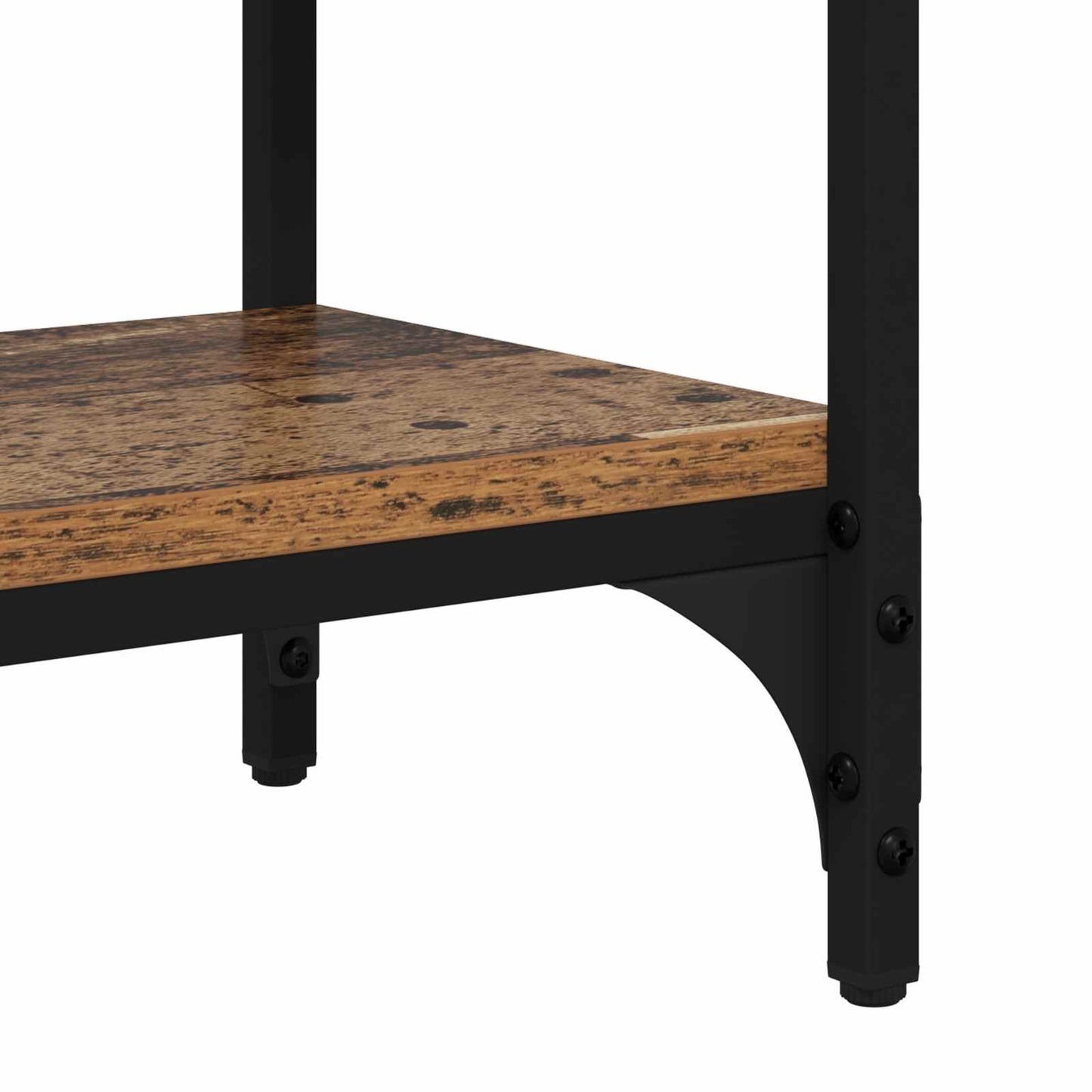 Wandtafel met plank Oud Hout 80 x 29 x 75 cm Bewerkt hout is nu te koop bij PeponiXL, paradijselijk wonen!