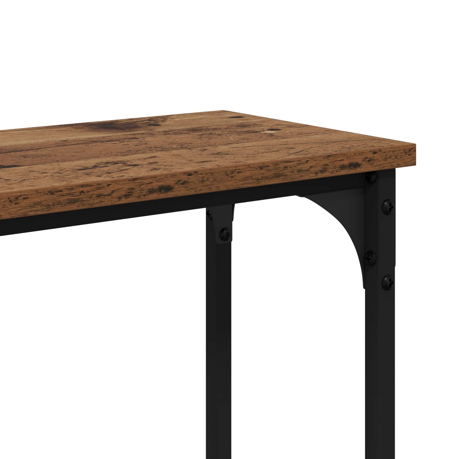 Consoletafel Oud hout 145x22.5x75cm Bewerkt hout is nu te koop bij PeponiXL, paradijselijk wonen!