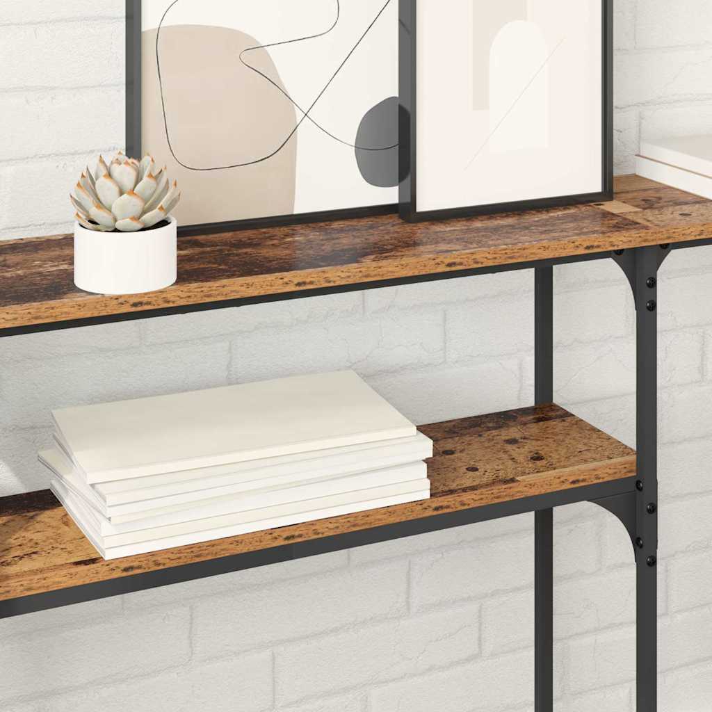 Consoletafel Oud hout 145x22.5x75cm Bewerkt hout is nu te koop bij PeponiXL, paradijselijk wonen!