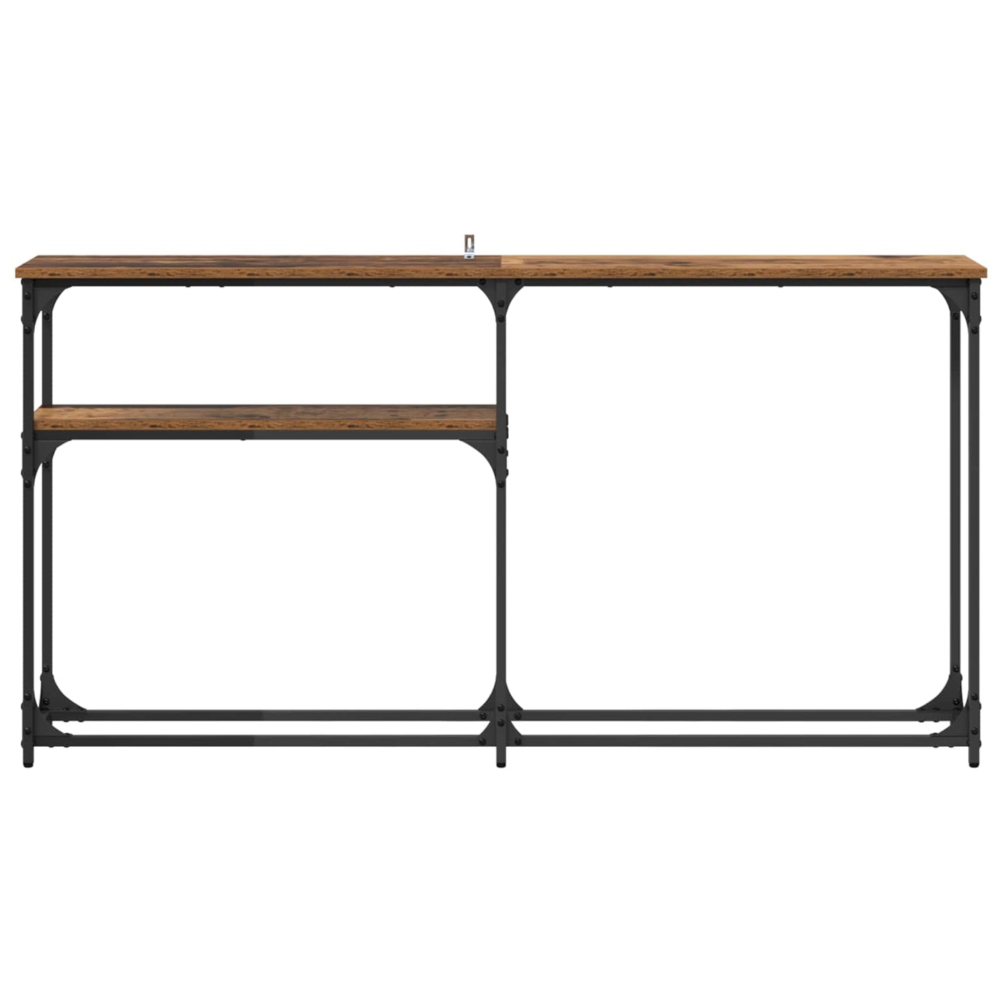 Consoletafel Oud hout 145x22.5x75cm Bewerkt hout is nu te koop bij PeponiXL, paradijselijk wonen!
