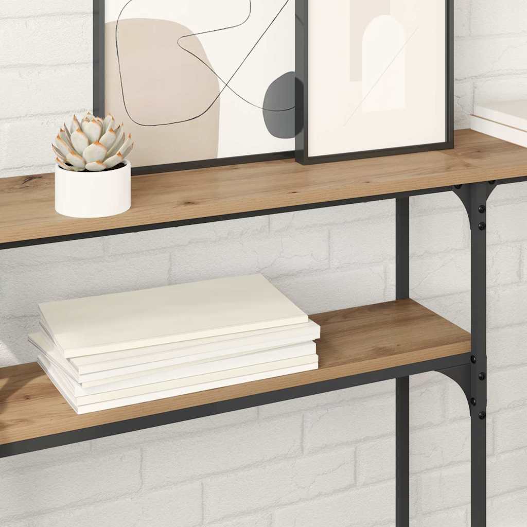 Consoletafel Artisan Eiken 145 x 22,5 x 75 cm Bewerkt hout is nu te koop bij PeponiXL, paradijselijk wonen!