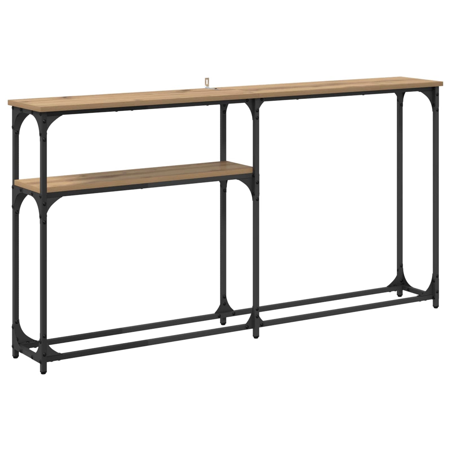 Consoletafel Artisan Eiken 145 x 22,5 x 75 cm Bewerkt hout is nu te koop bij PeponiXL, paradijselijk wonen!
