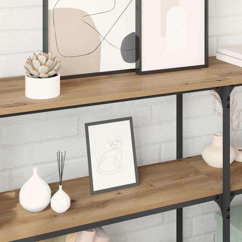 Wandtafel Artisan Eiken 150 x 29 x 75 cm Geperst Hout en Metaal is nu te koop bij PeponiXL, paradijselijk wonen!