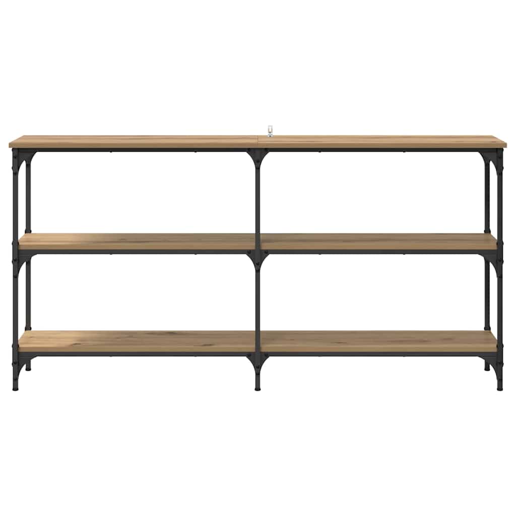 Wandtafel Artisan Eiken 150 x 29 x 75 cm Geperst Hout en Metaal is nu te koop bij PeponiXL, paradijselijk wonen!