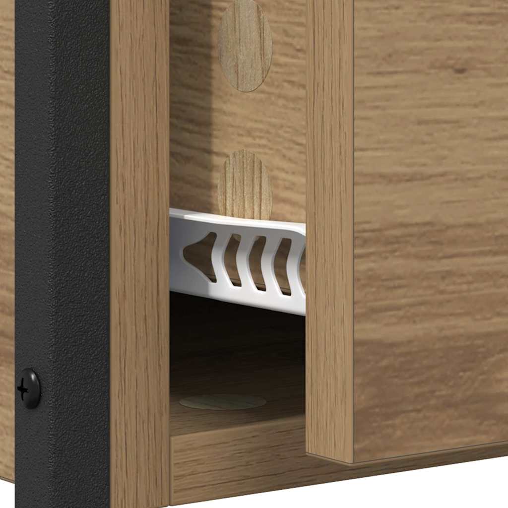 Wandtafel met lade Artisan Eiken 100 x 40 x 75 cm Bewerkt hout is nu te koop bij PeponiXL, paradijselijk wonen!