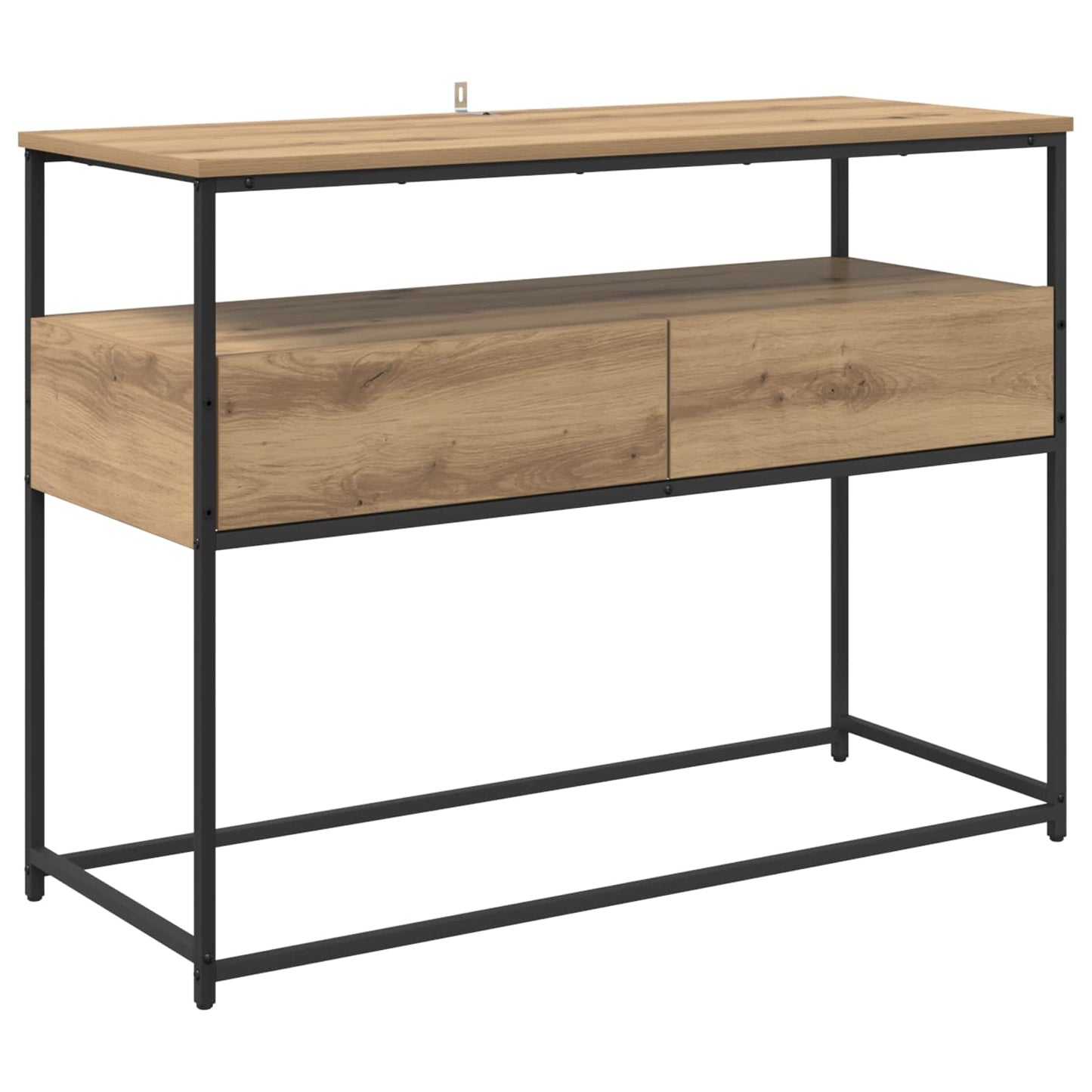 Wandtafel Artisan Eiken 100 x 40 x 75 cm Bewerkt hout is nu te koop bij PeponiXL, paradijselijk wonen!