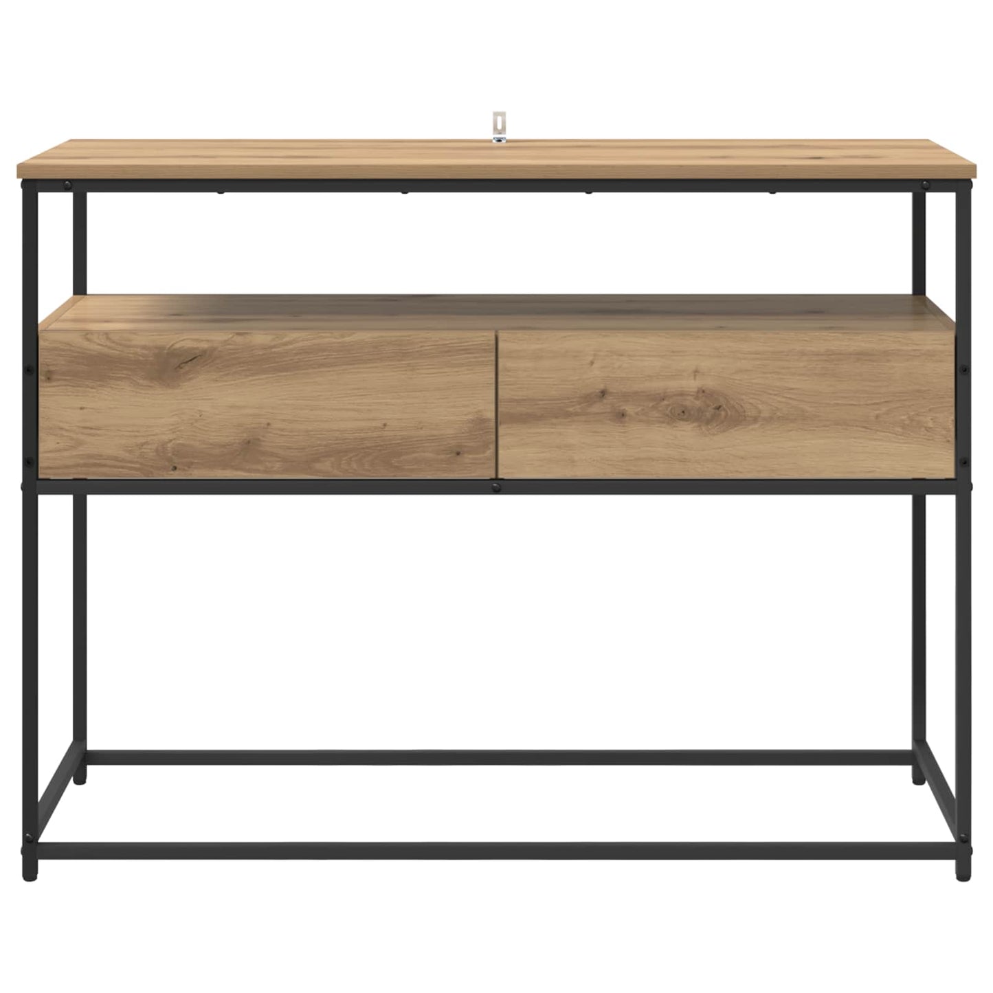 Wandtafel Artisan Eiken 100 x 40 x 75 cm Bewerkt hout is nu te koop bij PeponiXL, paradijselijk wonen!