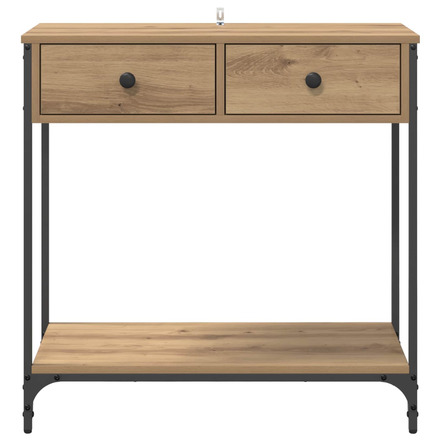 Wandtafel met lade Artisan Eiken 75 x 34,5 x 75 cm Bewerkt hout is nu te koop bij PeponiXL, paradijselijk wonen!