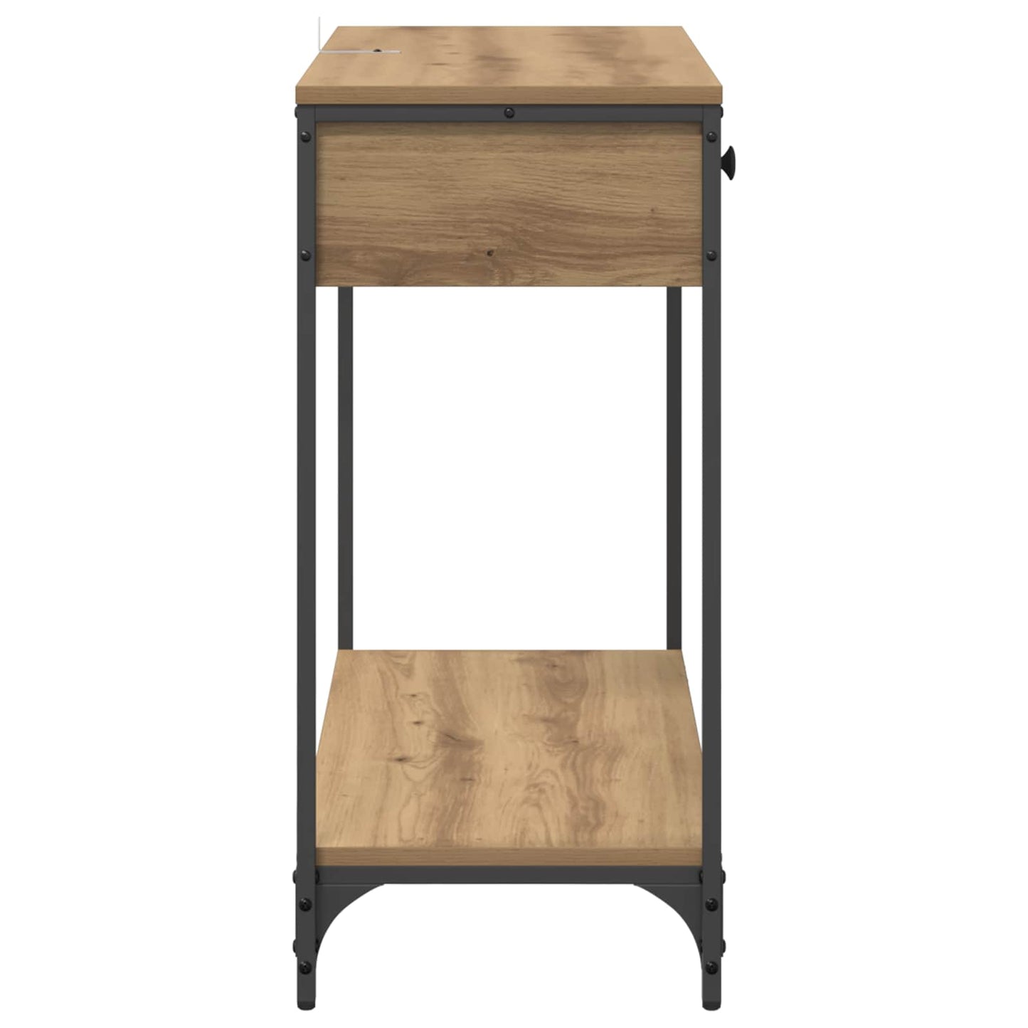 Wandtafel met lade Artisan Eiken 75 x 34,5 x 75 cm Bewerkt hout is nu te koop bij PeponiXL, paradijselijk wonen!