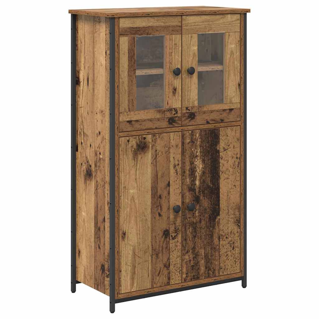 Highboard Oud Hout 62 x 32 x 106,5 cm Bewerkt hout is nu te koop bij PeponiXL, paradijselijk wonen!