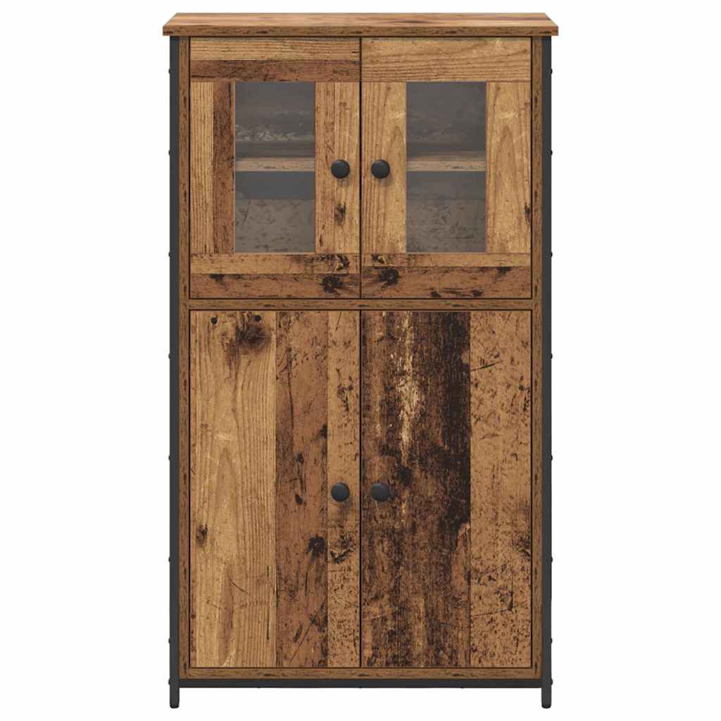 Highboard Oud Hout 62 x 32 x 106,5 cm Bewerkt hout is nu te koop bij PeponiXL, paradijselijk wonen!