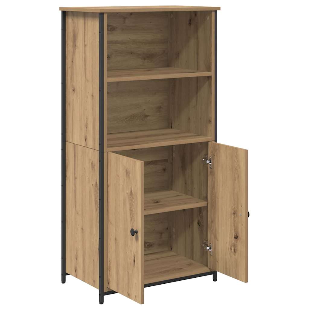 Highboard Artisan Eiken 62 x 36 x 121,5 cm Bewerkt hout is nu te koop bij PeponiXL, paradijselijk wonen!