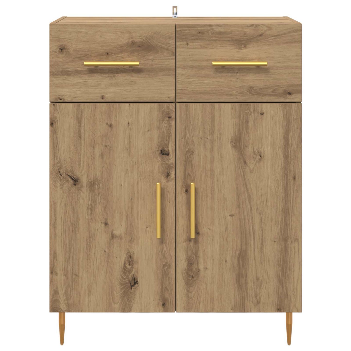 Dressoir met lade Artisan Eiken 69,5 x 34 x 90 cm Bewerkt hout is nu te koop bij PeponiXL, paradijselijk wonen!