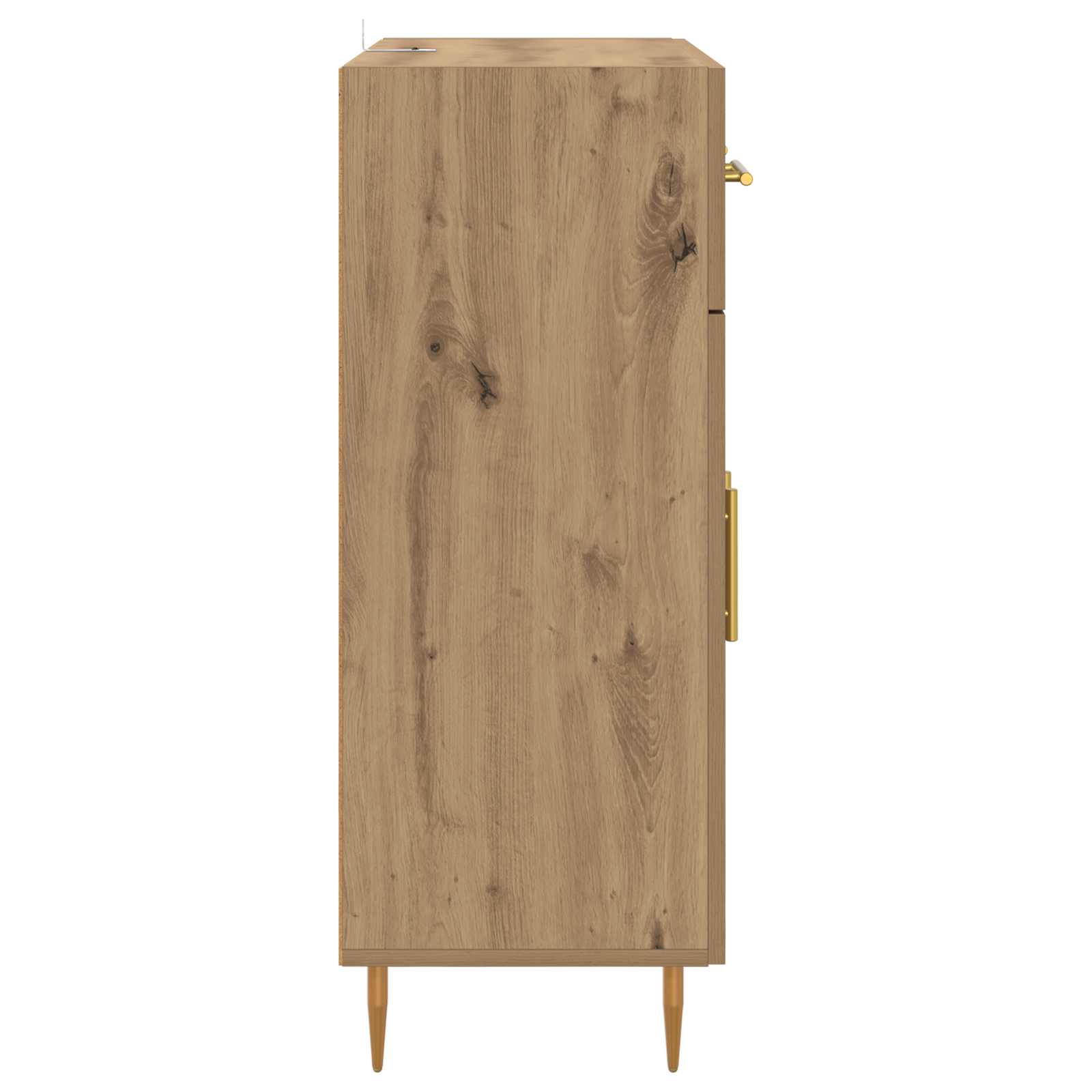 Dressoir met lade Artisan Eiken 69,5 x 34 x 90 cm Bewerkt hout is nu te koop bij PeponiXL, paradijselijk wonen!
