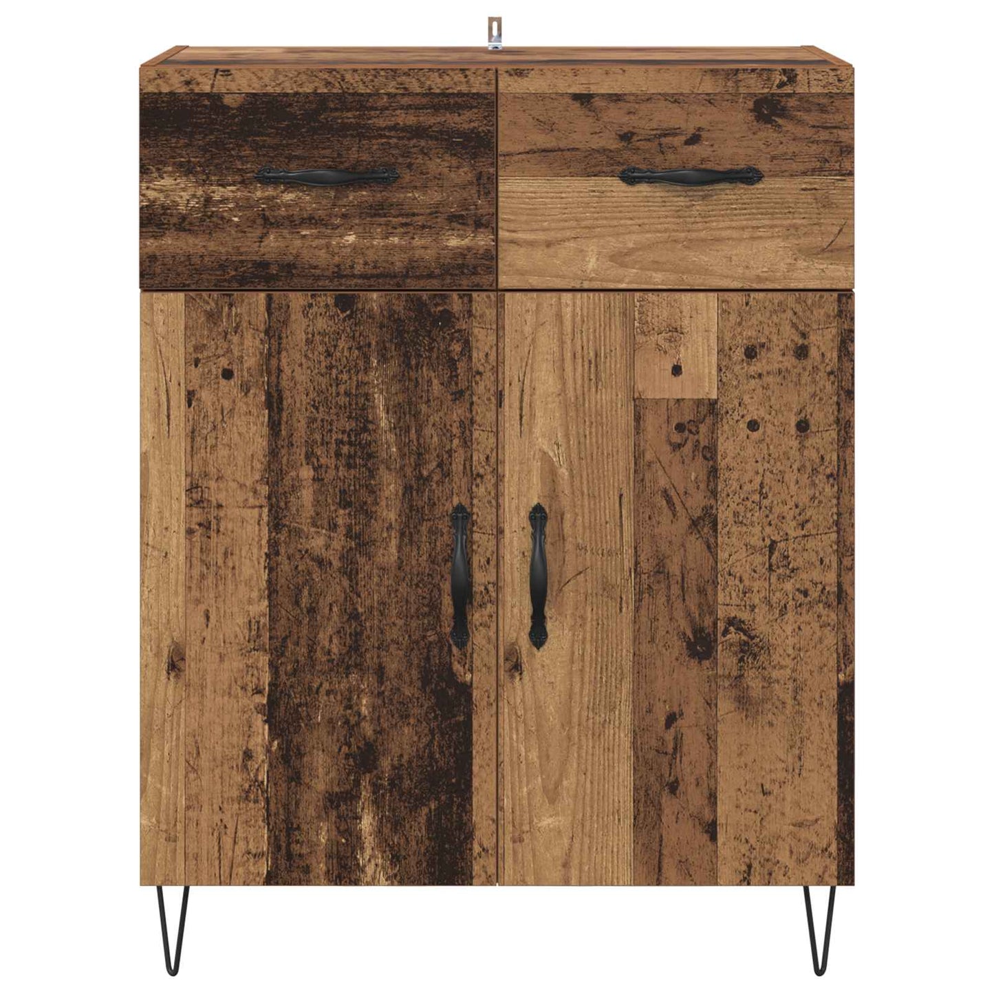 Dressoir met lade Oud Hout 69,5 x 34 x 90 cm Bewerkt hout is nu te koop bij PeponiXL, paradijselijk wonen!