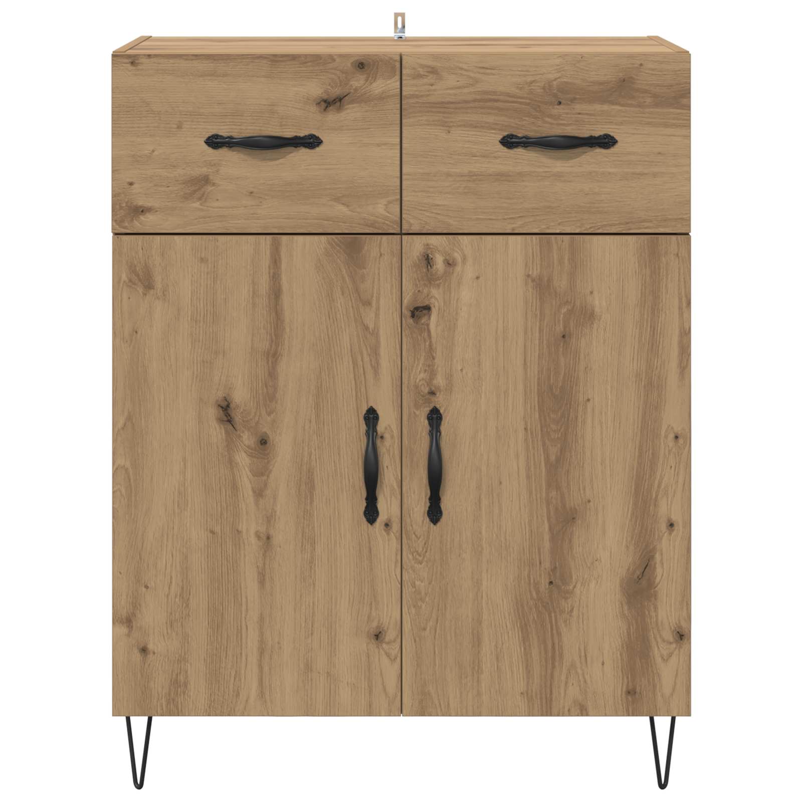 Dressoir met lade Artisan Eiken 69,5 x 34 x 90 cm Bewerkt hout is nu te koop bij PeponiXL, paradijselijk wonen!