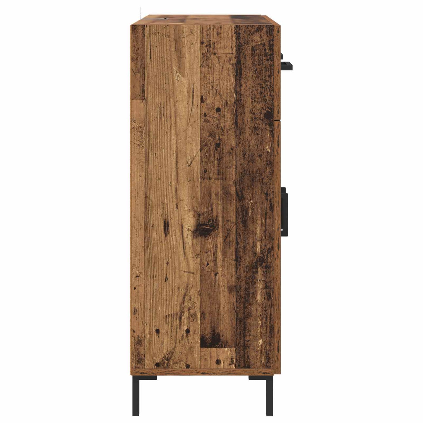 Dressoir met lade Oudhout 69,5 x 34 x 90 cm Bewerkt hout is nu te koop bij PeponiXL, paradijselijk wonen!