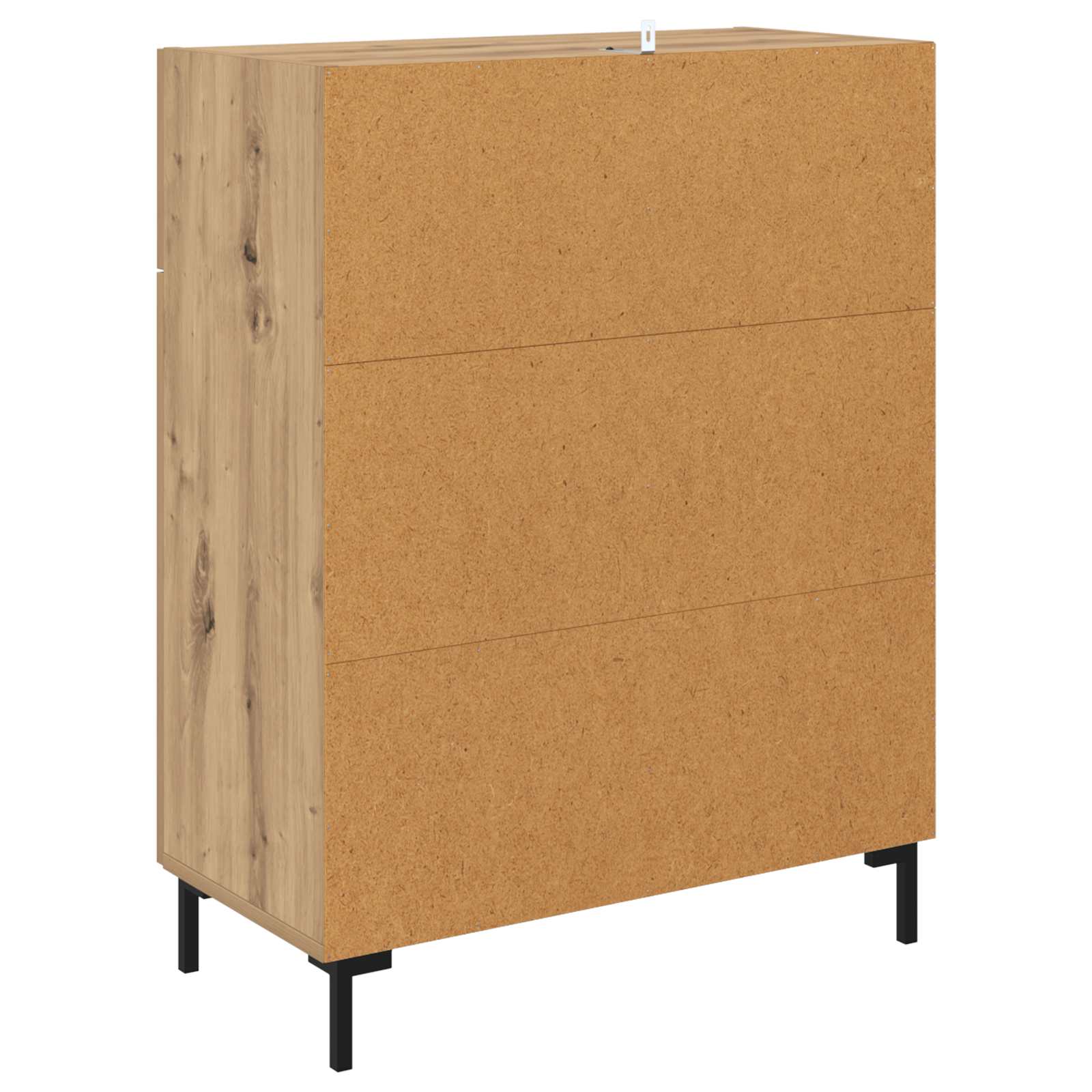 Dressoir met lade Artisan Eiken 69,5 x 34 x 90 cm Bewerkt hout is nu te koop bij PeponiXL, paradijselijk wonen!