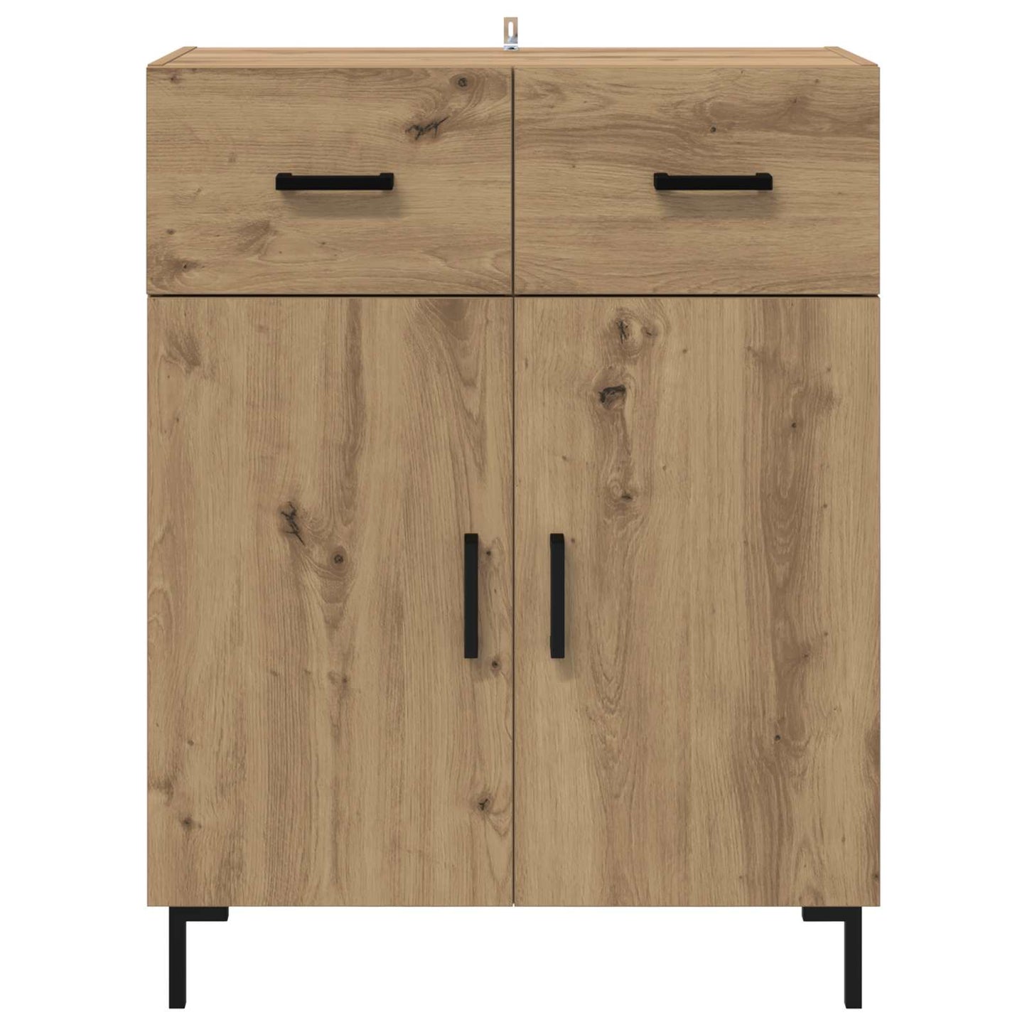 Dressoir met lade Artisan Eiken 69,5 x 34 x 90 cm Bewerkt hout is nu te koop bij PeponiXL, paradijselijk wonen!