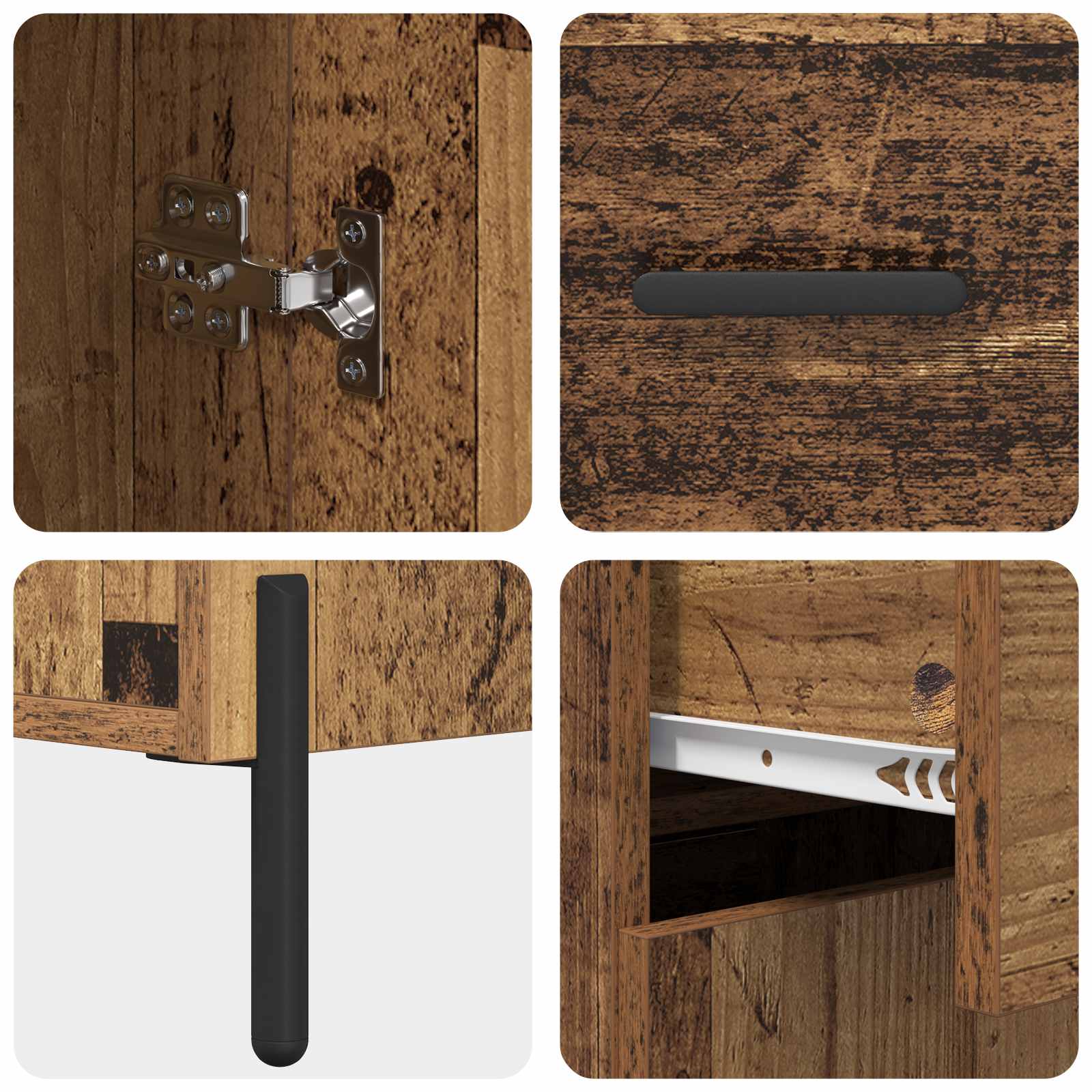 Dressoir met lade Oud Hout 69,5 x 34 x 90 cm Bewerkt hout is nu te koop bij PeponiXL, paradijselijk wonen!