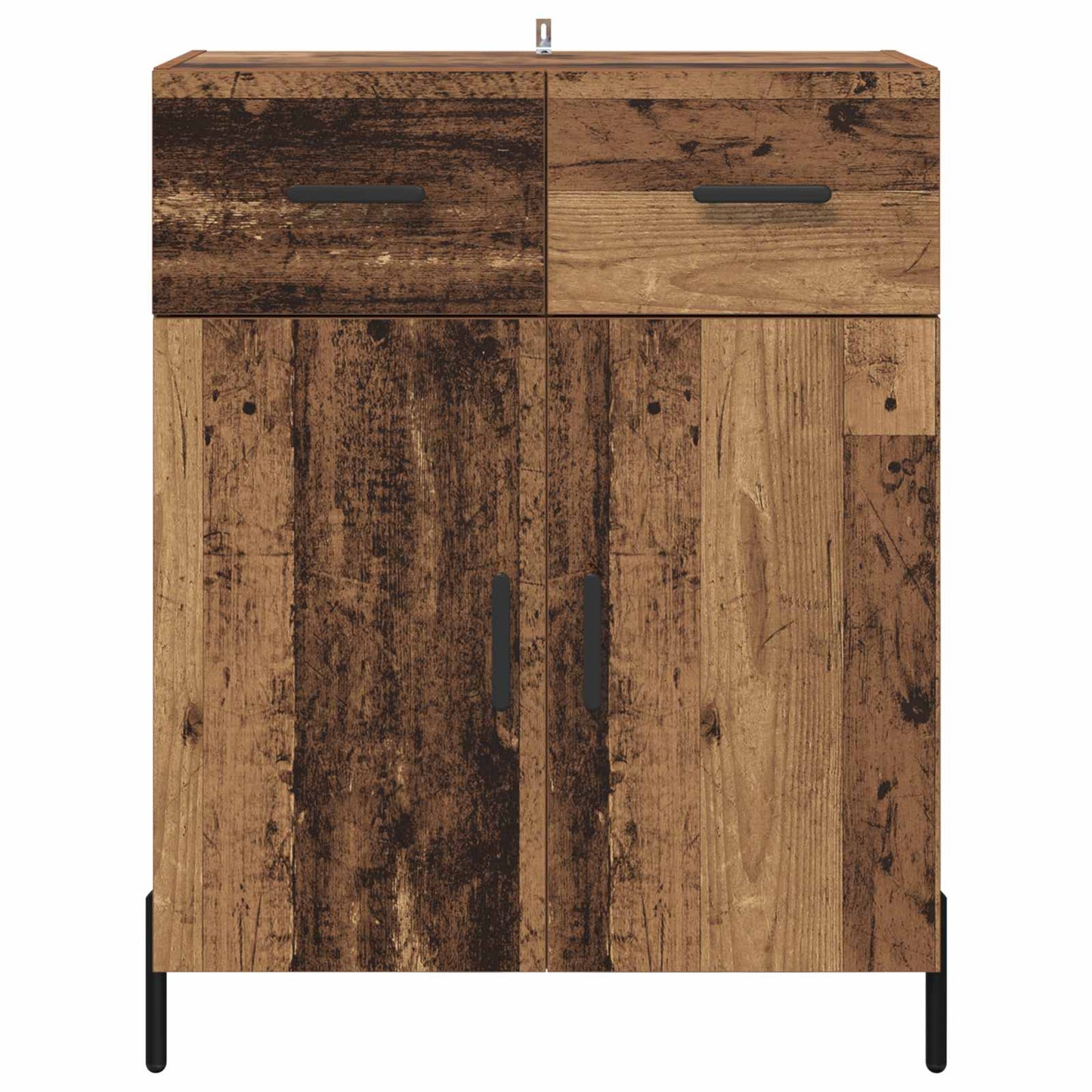 Dressoir met lade Oud Hout 69,5 x 34 x 90 cm Bewerkt hout is nu te koop bij PeponiXL, paradijselijk wonen!