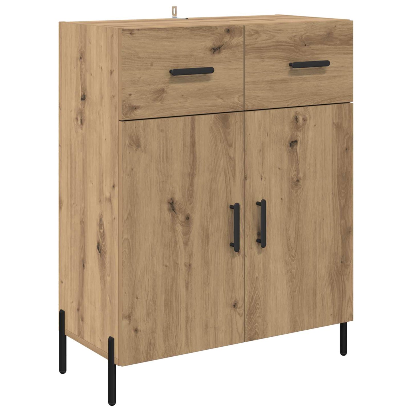Dressoir met lade Artisan Eiken 69,5 x 34 x 90 cm Bewerkt hout is nu te koop bij PeponiXL, paradijselijk wonen!