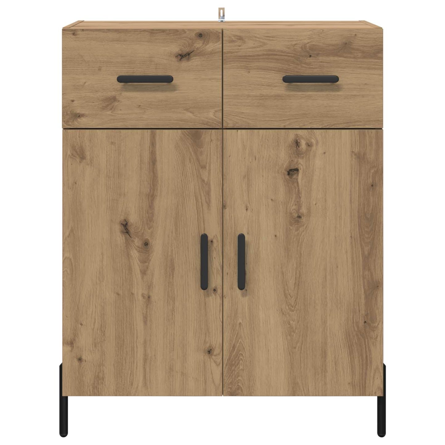 Dressoir met lade Artisan Eiken 69,5 x 34 x 90 cm Bewerkt hout is nu te koop bij PeponiXL, paradijselijk wonen!